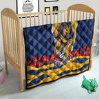 Personalized Parramatta Eels ANZAC Tribute Quilt Poppy Field Soldier Silhouette Aboriginal Rugby Mascot