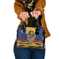 Personalized Parramatta Eels ANZAC Tribute Shoulder Handbag Poppy Field Soldier Silhouette Aboriginal Rugby Mascot