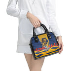 Personalized Parramatta Eels ANZAC Tribute Shoulder Handbag Poppy Field Soldier Silhouette Aboriginal Rugby Mascot