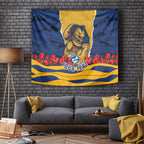 Personalized Parramatta Eels ANZAC Tribute Tapestry Poppy Field Soldier Silhouette Aboriginal Rugby Mascot
