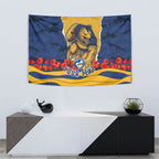 Personalized Parramatta Eels ANZAC Tribute Tapestry Poppy Field Soldier Silhouette Aboriginal Rugby Mascot