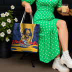 Personalized Parramatta Eels ANZAC Tribute Tote Bag Poppy Field Soldier Silhouette Aboriginal Rugby Mascot