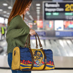 Personalized Parramatta Eels ANZAC Tribute Travel Bag Poppy Field Soldier Silhouette Aboriginal Rugby Mascot