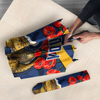 Personalized Parramatta Eels ANZAC Tribute Umbrella Poppy Field Soldier Silhouette Aboriginal Rugby Mascot
