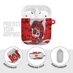 Personalized Dolphins ANZAC Tribute AirPods Case Poppy Field Soldier Silhouette Aboriginal Rugby Mascot