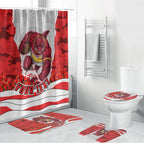 Personalized Dolphins ANZAC Tribute Bathroom Set Poppy Field Soldier Silhouette Aboriginal Rugby Mascot