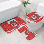 Personalized Dolphins ANZAC Tribute Bathroom Set Poppy Field Soldier Silhouette Aboriginal Rugby Mascot