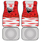 Personalized Dolphins ANZAC Tribute Car Mats Poppy Field Soldier Silhouette Aboriginal Rugby Mascot