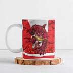 Personalized Dolphins ANZAC Tribute Ceramic Mug Poppy Field Soldier Silhouette Aboriginal Rugby Mascot