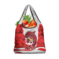 Personalized Dolphins ANZAC Tribute Grocery Bag Poppy Field Soldier Silhouette Aboriginal Rugby Mascot