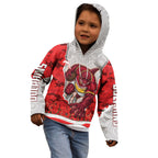 Personalized Dolphins ANZAC Tribute Kid Hoodie Poppy Field Soldier Silhouette Aboriginal Rugby Mascot