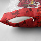 Personalized Dolphins ANZAC Tribute Pillow Cover Poppy Field Soldier Silhouette Aboriginal Rugby Mascot
