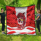 Personalized Dolphins ANZAC Tribute Quilt Poppy Field Soldier Silhouette Aboriginal Rugby Mascot