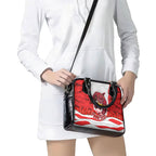 Personalized Dolphins ANZAC Tribute Shoulder Handbag Poppy Field Soldier Silhouette Aboriginal Rugby Mascot