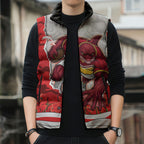 Personalized Dolphins ANZAC Tribute Sleeveless Puffer Jacket Poppy Field Soldier Silhouette Aboriginal Rugby Mascot