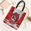 Personalized Dolphins ANZAC Tribute Tote Bag Poppy Field Soldier Silhouette Aboriginal Rugby Mascot