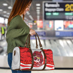 Personalized Dolphins ANZAC Tribute Travel Bag Poppy Field Soldier Silhouette Aboriginal Rugby Mascot