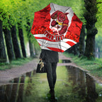 Personalized Dolphins ANZAC Tribute Umbrella Poppy Field Soldier Silhouette Aboriginal Rugby Mascot