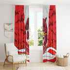 Personalized Dolphins ANZAC Tribute Window Curtain Poppy Field Soldier Silhouette Aboriginal Rugby Mascot
