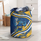 Eels Rugby Mascot Laundry Basket Fierce Athlete Graphic in Sports Style