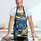 Eels Rugby Mascot Apron Fierce Athlete Graphic in Sports Style