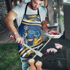 Eels Rugby Mascot Apron Fierce Athlete Graphic in Sports Style