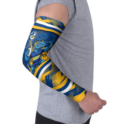 Eels Rugby Mascot Arm Sleeves Fierce Athlete Graphic in Sports Style