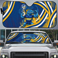 Eels Rugby Mascot Auto Sun Shade Fierce Athlete Graphic in Sports Style