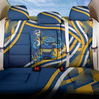Eels Rugby Mascot Back Car Seat Cover Fierce Athlete Graphic in Sports Style
