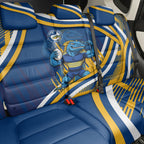 Eels Rugby Mascot Back Car Seat Cover Fierce Athlete Graphic in Sports Style