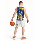 Eels Rugby Mascot Basketball Jersey Fierce Athlete Graphic in Sports Style
