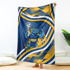 Eels Rugby Mascot Blanket Fierce Athlete Graphic in Sports Style