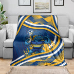 Eels Rugby Mascot Blanket Fierce Athlete Graphic in Sports Style