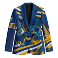 Eels Rugby Mascot Blazer Fierce Athlete Graphic in Sports Style