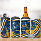 Eels Rugby Mascot 4 in 1 Can Cooler Tumbler Fierce Athlete Graphic in Sports Style