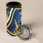 Eels Rugby Mascot 4 in 1 Can Cooler Tumbler Fierce Athlete Graphic in Sports Style