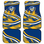 Eels Rugby Mascot Car Mats Fierce Athlete Graphic in Sports Style