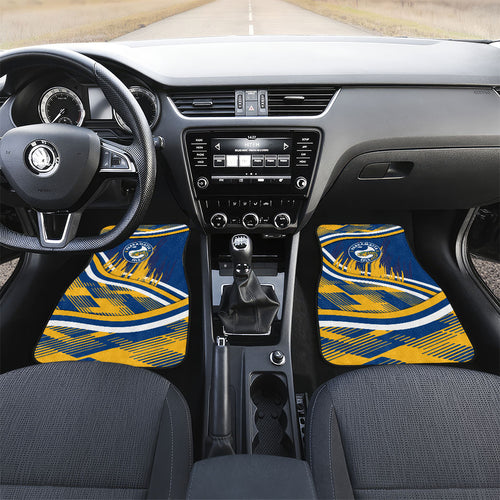 Eels Rugby Mascot Car Mats Fierce Athlete Graphic in Sports Style