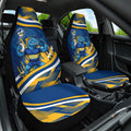 Eels Rugby Mascot Car Seat Cover Fierce Athlete Graphic in Sports Style