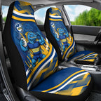 Eels Rugby Mascot Car Seat Cover Fierce Athlete Graphic in Sports Style