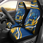 Eels Rugby Mascot Car Seat Cover Fierce Athlete Graphic in Sports Style