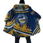 Eels Rugby Mascot Cloak Fierce Athlete Graphic in Sports Style