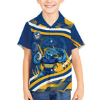 Eels Rugby Mascot Hawaiian Shirt Fierce Athlete Graphic in Sports Style