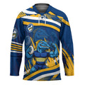 Eels Rugby Mascot Hockey Jersey Fierce Athlete Graphic in Sports Style