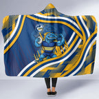 Eels Rugby Mascot Hooded Blanket Fierce Athlete Graphic in Sports Style