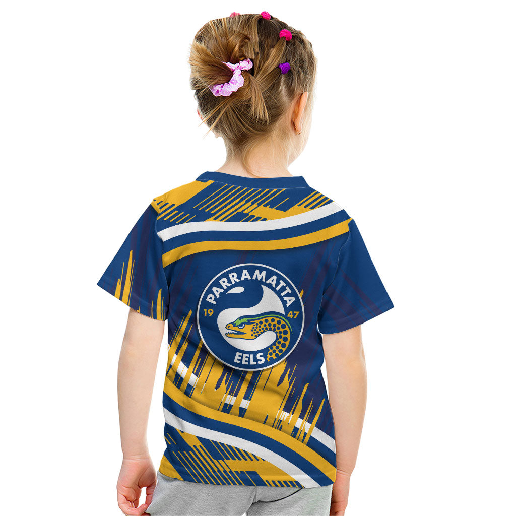 Eels Rugby Mascot Kid T Shirt Fierce Athlete Graphic in Sports Style