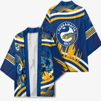 Eels Rugby Mascot Kimono Fierce Athlete Graphic in Sports Style