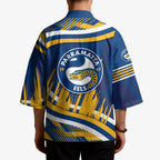 Eels Rugby Mascot Kimono Fierce Athlete Graphic in Sports Style