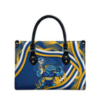 Eels Rugby Mascot Leather Bag Fierce Athlete Graphic in Sports Style