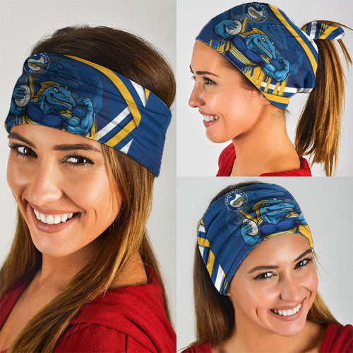 Eels Rugby Mascot Neck Gaiter Fierce Athlete Graphic in Sports Style